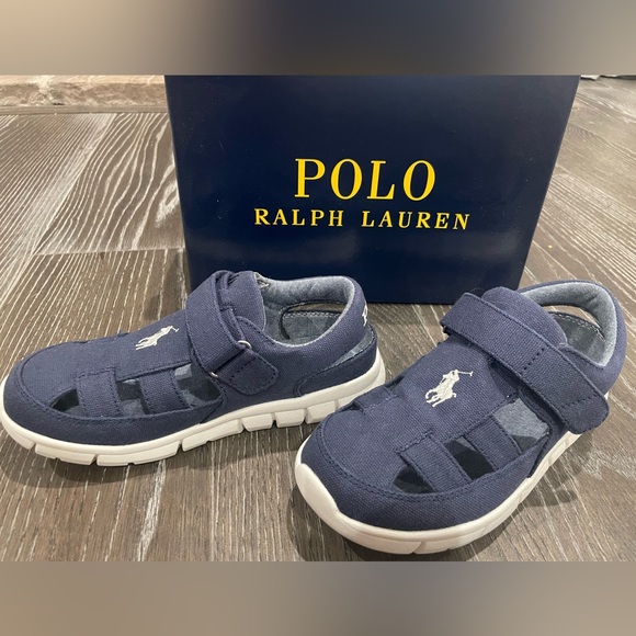 Fisherman Sandal by Polo Ralph Lauren - Navy - Kids Size 1 - NWOT with box - Picture 3 of 6